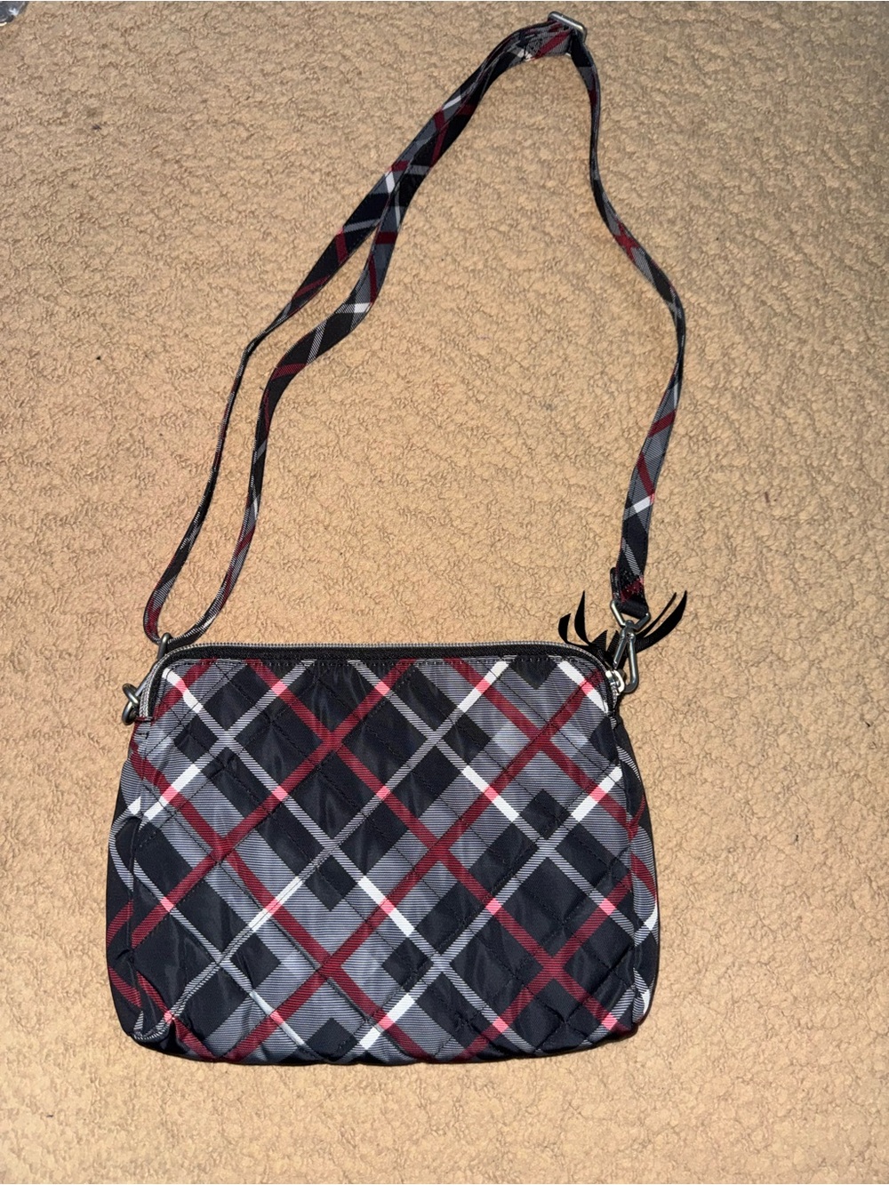Vera Bradley Plaid Crossbody Shoulder Bag